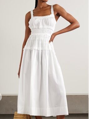 Doen Marianne Organic Cotton Poplin Midi Dress